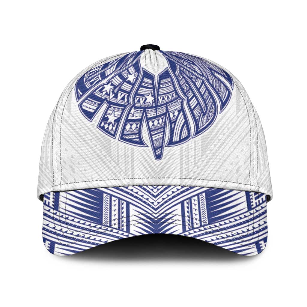 White Samoa Tribal Chest Tattoo Classic Cap LT9 Universal Fit White - Polynesian Pride