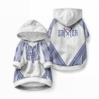 White Samoa Tribal Chest Tattoo Pet Hoodie LT9 Pullover White - Polynesian Pride