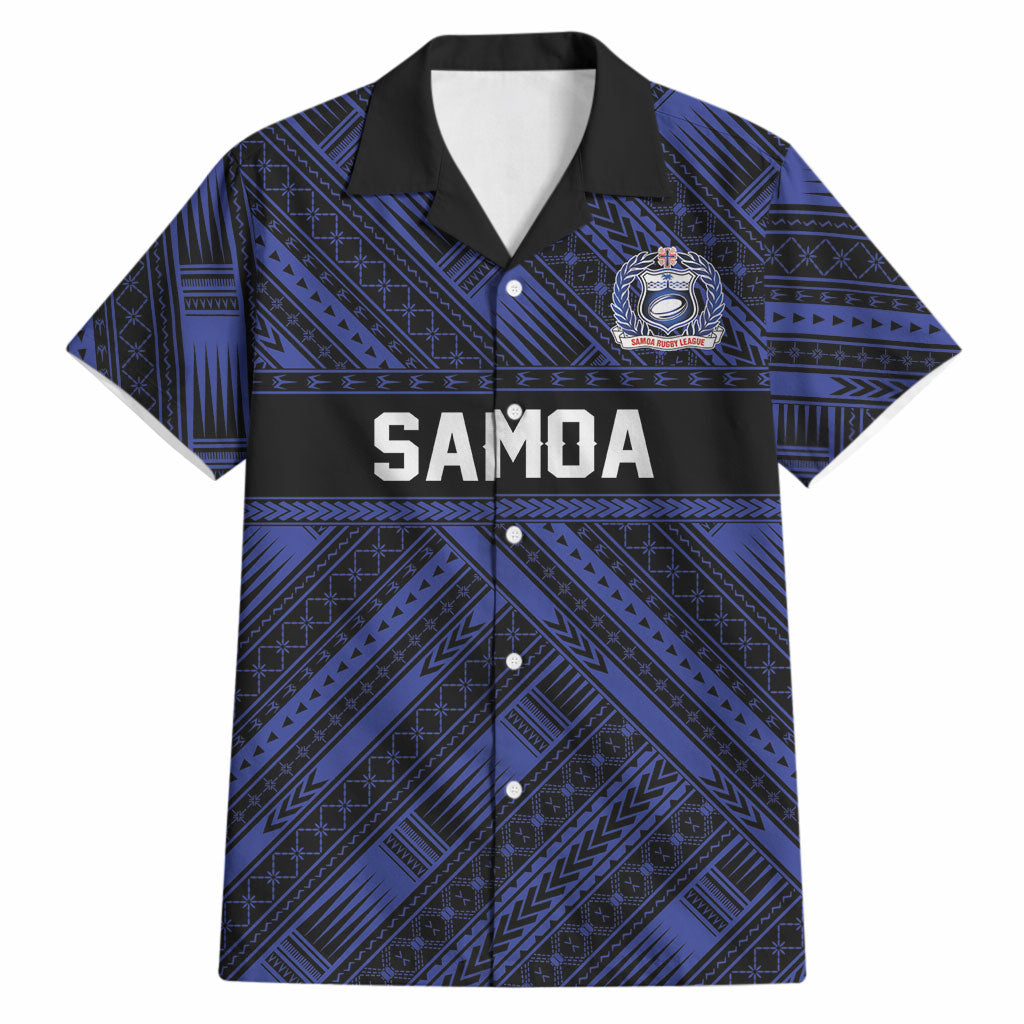 Toa Samoa 40th Anniversary Hawaiian Shirt Royal Blue Tribal LT9 Blue - Polynesian Pride