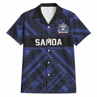 Toa Samoa 40th Anniversary Hawaiian Shirt Royal Blue Tribal LT9 Blue - Polynesian Pride