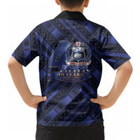 Toa Samoa 40th Anniversary Hawaiian Shirt Royal Blue Tribal LT9 - Polynesian Pride