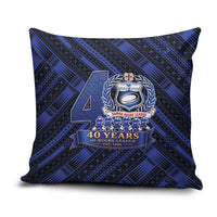 Toa Samoa 40th Anniversary Pillow Cover Royal Blue Tribal LT9 Blue - Polynesian Pride