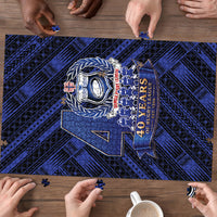 Toa Samoa 40th Anniversary Puzzle Royal Blue Tribal LT9 - Polynesian Pride