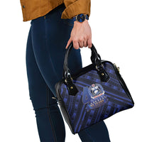 Toa Samoa 40th Anniversary Shoulder Handbag Royal Blue Tribal LT9 - Polynesian Pride