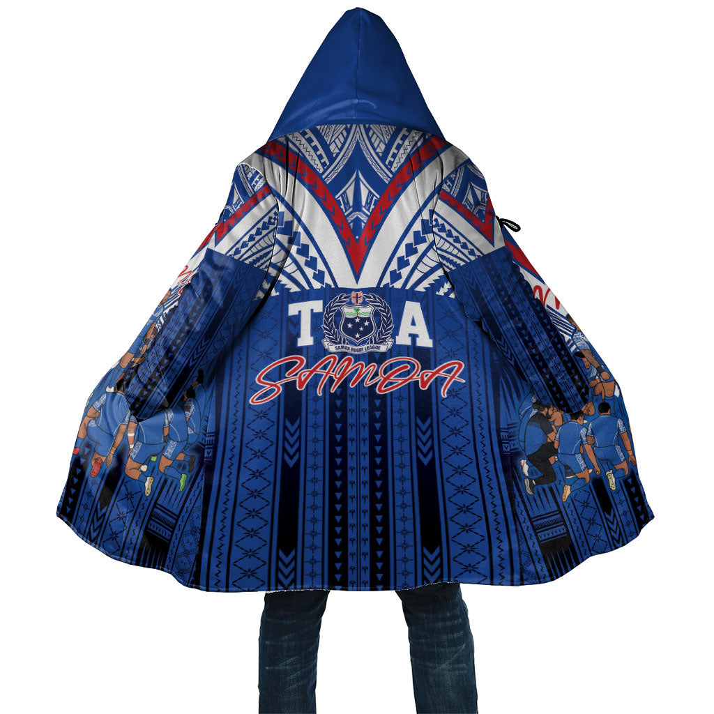 Toa Samoa Siva Tau Cloak Royal Blue Chevron Geometric Heritage LT9 Unisex Blue - Polynesian Pride