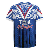 Toa Samoa Siva Tau Rugby Jersey Royal Blue Chevron Geometric Heritage LT9 - Polynesian Pride