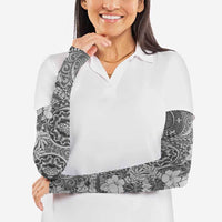 Polynesia Arm Sleeves Hibiscus Hawaiian Tribal Tattoo Retro Gray LT9 - Polynesian Pride