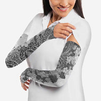 Polynesia Arm Sleeves Hibiscus Hawaiian Tribal Tattoo Retro Gray LT9 - Polynesian Pride