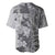 Polynesia Baseball Jersey Hibiscus and Hawaiian Tribal Tattoo Retro Style Gray Color LT9 - Polynesian Pride