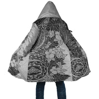 Polynesia Cloak Hibiscus Hawaiian Tribal Tattoo Retro Gray LT9 Unisex Gray - Polynesian Pride