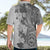 Polynesia Hawaiian Shirt Hibiscus and Hawaiian Tribal Tattoo Retro Style Gray Color LT9 - Polynesian Pride