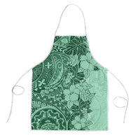 Polynesia Apron Hibiscus Hawaiian Tribal Tattoo Retro Green LT9 Green - Polynesian Pride