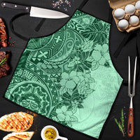 Polynesia Apron Hibiscus Hawaiian Tribal Tattoo Retro Green LT9 Green - Polynesian Pride