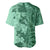 Polynesia Baseball Jersey Hibiscus and Hawaiian Tribal Tattoo Retro Style Green Color LT9 - Polynesian Pride