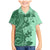 Polynesia Family Matching Mermaid Dress and Hawaiian Shirt Hibiscus and Hawaiian Tribal Tattoo Retro Style Green Color LT9 Son's Shirt Green - Polynesian Pride