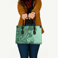 Polynesia Leather Bag Hibiscus Hawaiian Tribal Tattoo Retro Green LT9 - Polynesian Pride