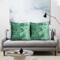 Polynesia Pillow Cover Hibiscus Hawaiian Tribal Tattoo Retro Green LT9 - Polynesian Pride