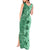 Polynesia Tank Maxi Dress Hibiscus and Hawaiian Tribal Tattoo Retro Style Green Color LT9 - Polynesian Pride