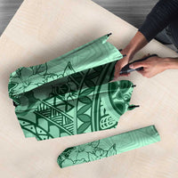 Polynesia Umbrella Hibiscus Hawaiian Tribal Tattoo Retro Green LT9 - Polynesian Pride