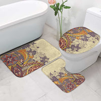 Polynesia Bathroom Set Hibiscus Hawaiian Tribal Tattoo Retro Tan LT9 - Polynesian Pride