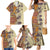 Polynesia Family Matching Mermaid Dress and Hawaiian Shirt Hibiscus and Hawaiian Tribal Tattoo Retro Style Tan Color LT9 - Polynesian Pride