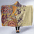 Polynesia Hooded Blanket Hibiscus and Hawaiian Tribal Tattoo Retro Style Tan Color LT9 - Polynesian Pride