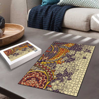 Polynesia Puzzle Hibiscus Hawaiian Tribal Tattoo Retro Tan LT9 - Polynesian Pride