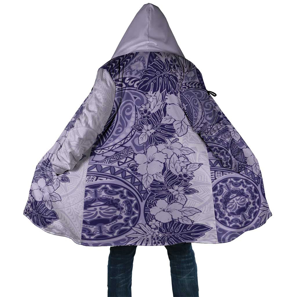 Polynesia Cloak Hibiscus Hawaiian Tribal Tattoo Retro Violet LT9 Unisex Violet - Polynesian Pride
