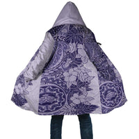 Polynesia Cloak Hibiscus Hawaiian Tribal Tattoo Retro Violet LT9 Unisex Violet - Polynesian Pride