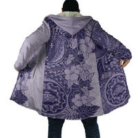 Polynesia Cloak Hibiscus Hawaiian Tribal Tattoo Retro Violet LT9 - Polynesian Pride