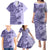 Polynesia Family Matching Puletasi Dress and Hawaiian Shirt Hibiscus and Hawaiian Tribal Tattoo Retro Style Violet Color LT9 - Polynesian Pride