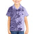 Polynesia Family Matching Puletasi Dress and Hawaiian Shirt Hibiscus and Hawaiian Tribal Tattoo Retro Style Violet Color LT9 Son's Shirt Violet - Polynesian Pride