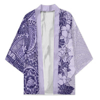 Polynesia Kimono Hibiscus Hawaiian Tribal Tattoo Retro Violet LT9 Unisex Violet - Polynesian Pride