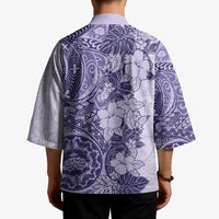 Polynesia Kimono Hibiscus Hawaiian Tribal Tattoo Retro Violet LT9 - Polynesian Pride