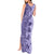 Polynesia Tank Maxi Dress Hibiscus and Hawaiian Tribal Tattoo Retro Style Violet Color LT9 - Polynesian Pride