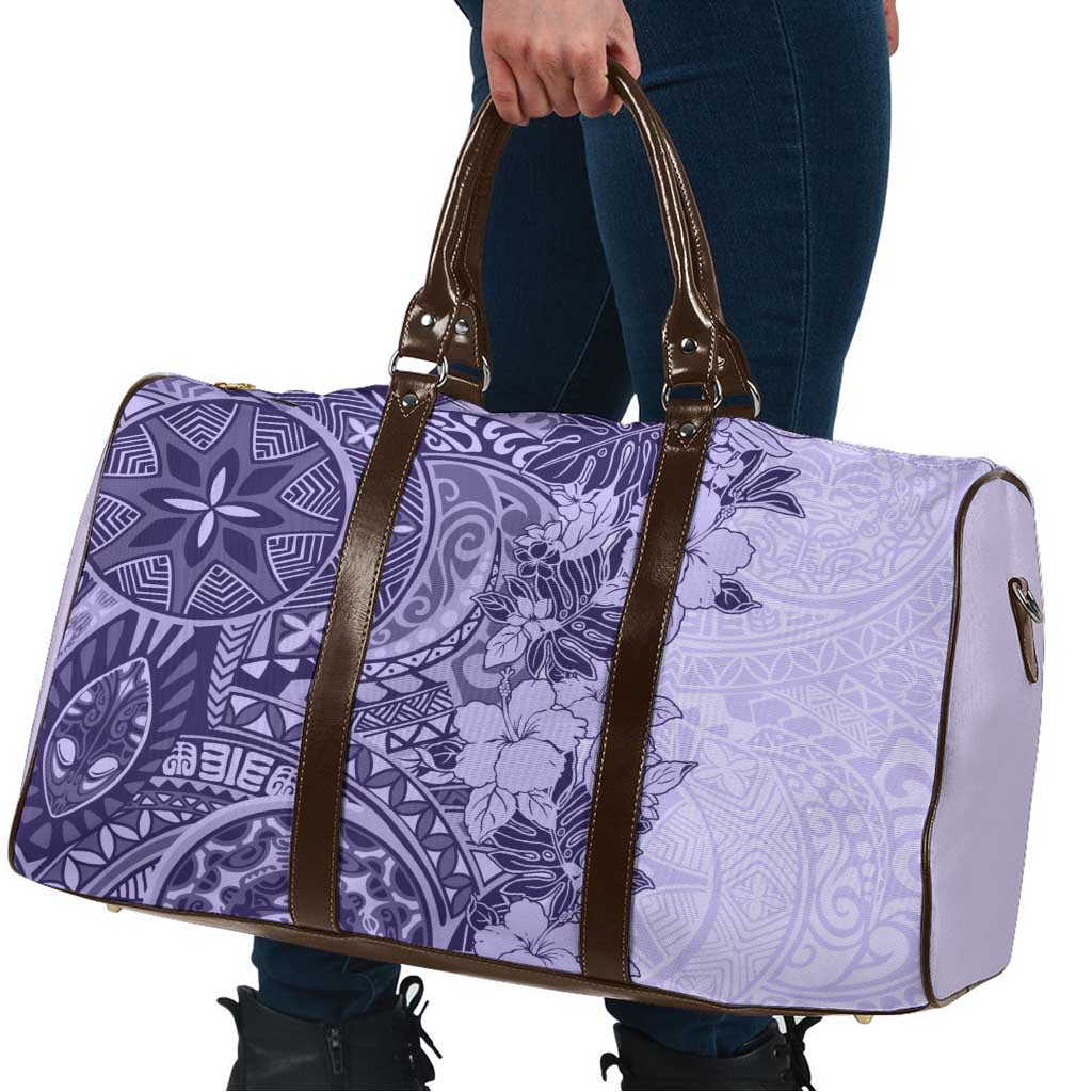 Polynesia Travel Bag Hibiscus Hawaiian Tribal Tattoo Retro Violet LT9 - Polynesian Pride