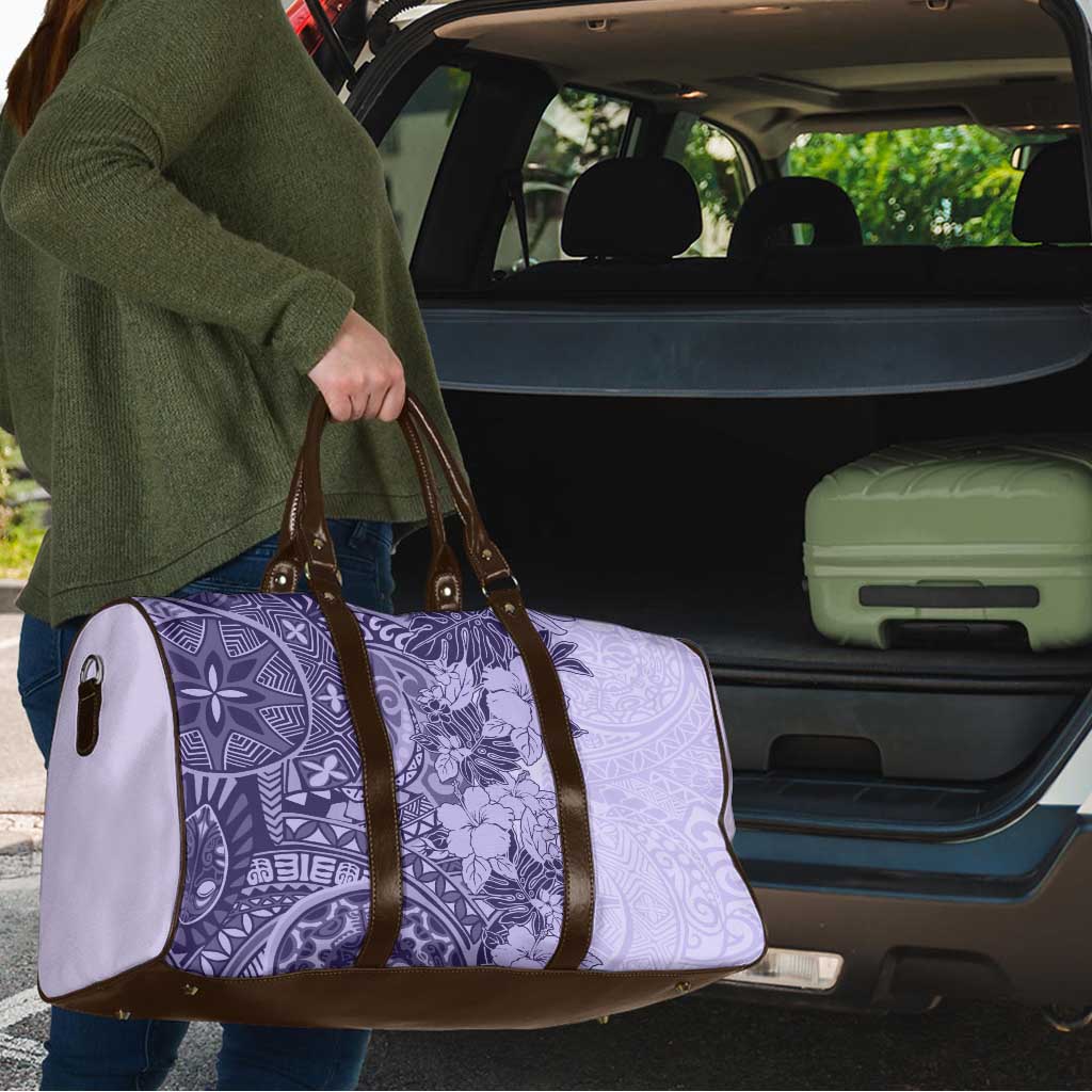 Polynesia Travel Bag Hibiscus Hawaiian Tribal Tattoo Retro Violet LT9 - Polynesian Pride