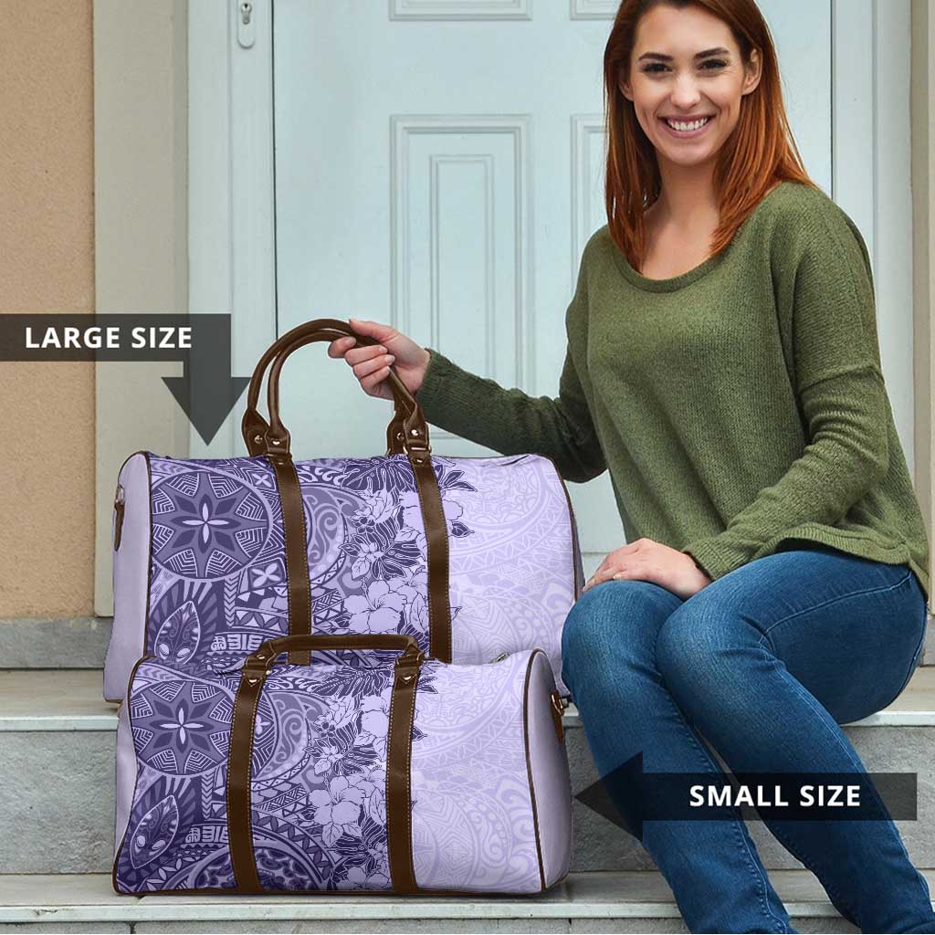 Polynesia Travel Bag Hibiscus Hawaiian Tribal Tattoo Retro Violet LT9 - Polynesian Pride