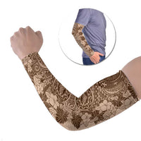 Polynesia Arm Sleeves Hibiscus Hawaiian Tribal Tattoo Retro Pink Pastel LT9 Set of 2 Pink Pastel - Polynesian Pride