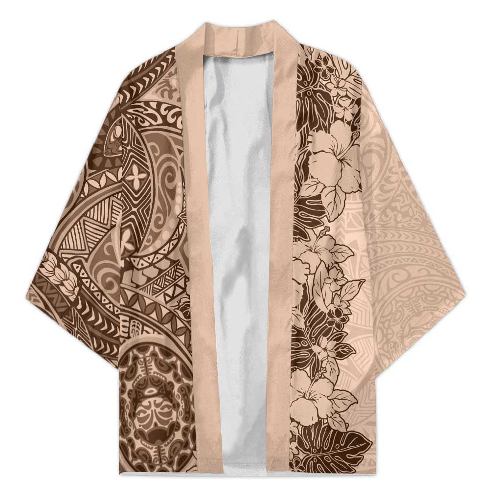 Polynesia Kimono Hibiscus Hawaiian Tribal Tattoo Retro Pink Pastel LT9 Unisex Pink Pastel - Polynesian Pride