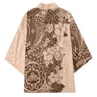 Polynesia Kimono Hibiscus Hawaiian Tribal Tattoo Retro Pink Pastel LT9 - Polynesian Pride