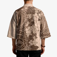 Polynesia Kimono Hibiscus Hawaiian Tribal Tattoo Retro Pink Pastel LT9 - Polynesian Pride