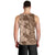 Polynesia Men Tank Top Hibiscus and Hawaiian Tribal Tattoo Retro Style Pink Pastel LT9 - Polynesian Pride