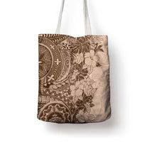Polynesia Tote Bag Hibiscus Hawaiian Tribal Tattoo Retro Pink Pastel LT9 - Polynesian Pride
