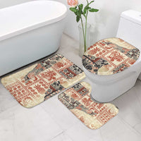 Hawaii Beige Version Bathroom Set Aloha Tribal Pattern LT9 - Polynesian Pride