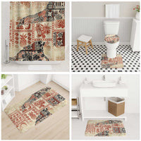 Hawaii Beige Version Bathroom Set Aloha Tribal Pattern LT9 - Polynesian Pride