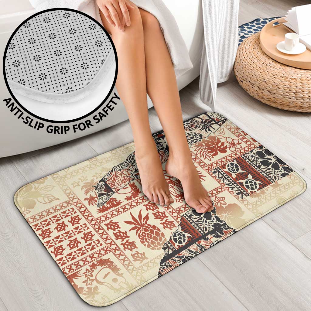 Hawaii Beige Version Bathroom Set Aloha Tribal Pattern LT9 - Polynesian Pride