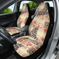 Hawaii Car Seat Cover Aloha Tribal Pattern Beige Version LT9 - Polynesian Pride