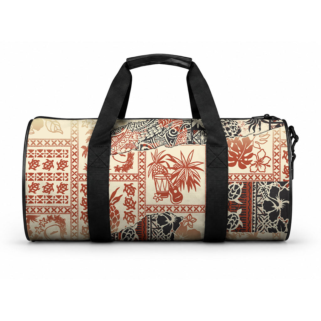 Hawaii Duffle Bag Aloha Tribal Pattern Beige Version LT9 One size Beige - Polynesian Pride