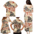 Hawaii Family Matching Puletasi Dress and Hawaiian Shirt Aloha Tribal Pattern Beige Version LT9 - Polynesian Pride